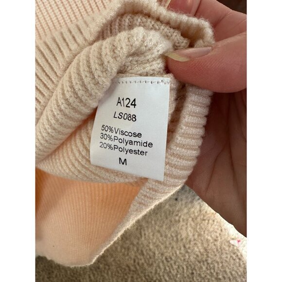 NWT Lillusory Womens Cream Cardigan Medium long sleeve‎ buttons viscose v-neck - Picture 4 of 7